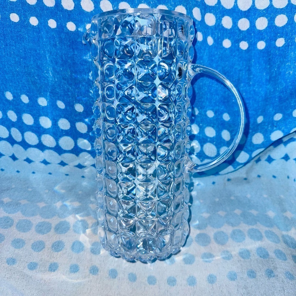 Guzzini Italian Pitcher Carafe Jug Tiffany Series Clear Plastic